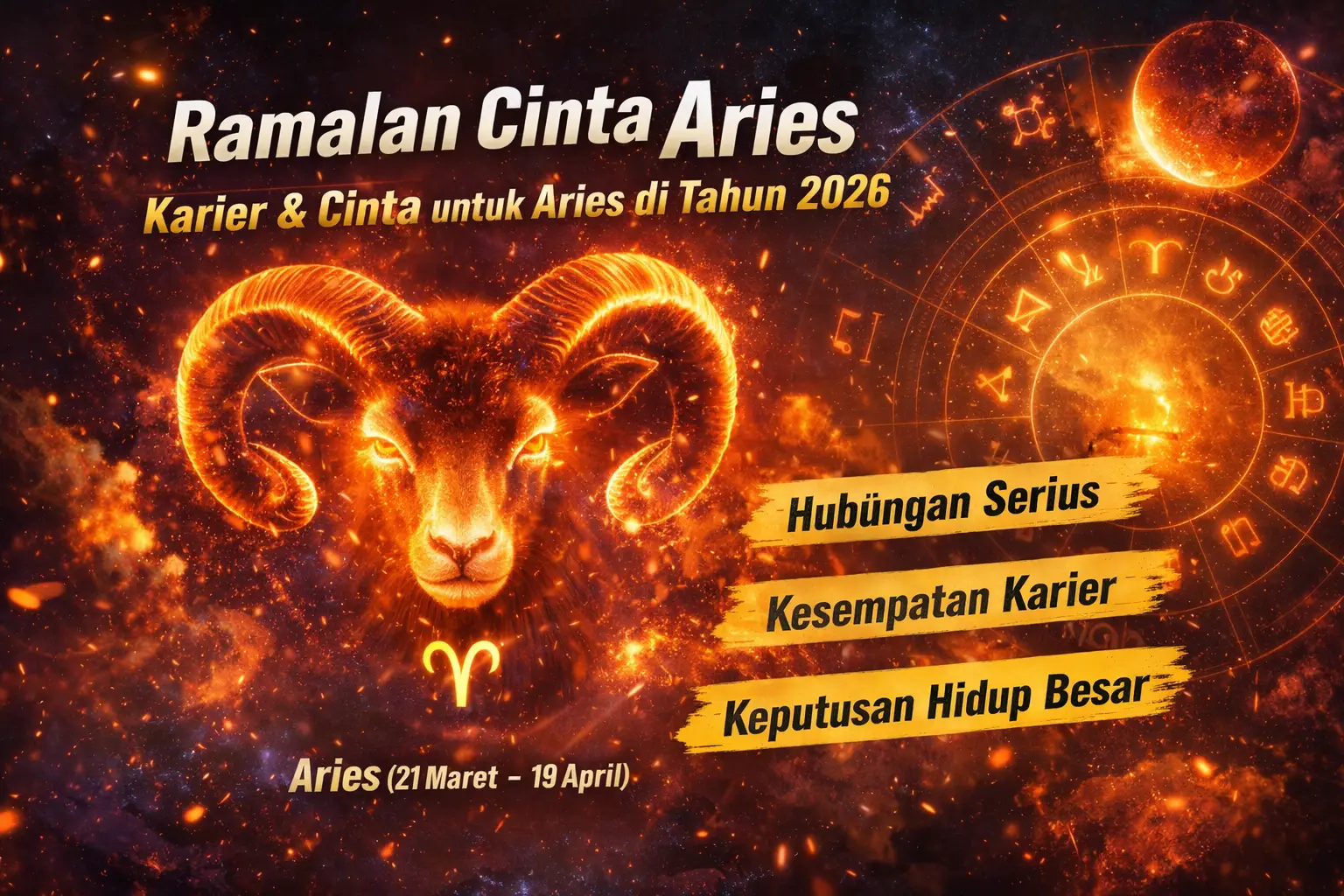 Ramalan Cinta Aries: Karier Cinta untuk Aries di Tahun 2026