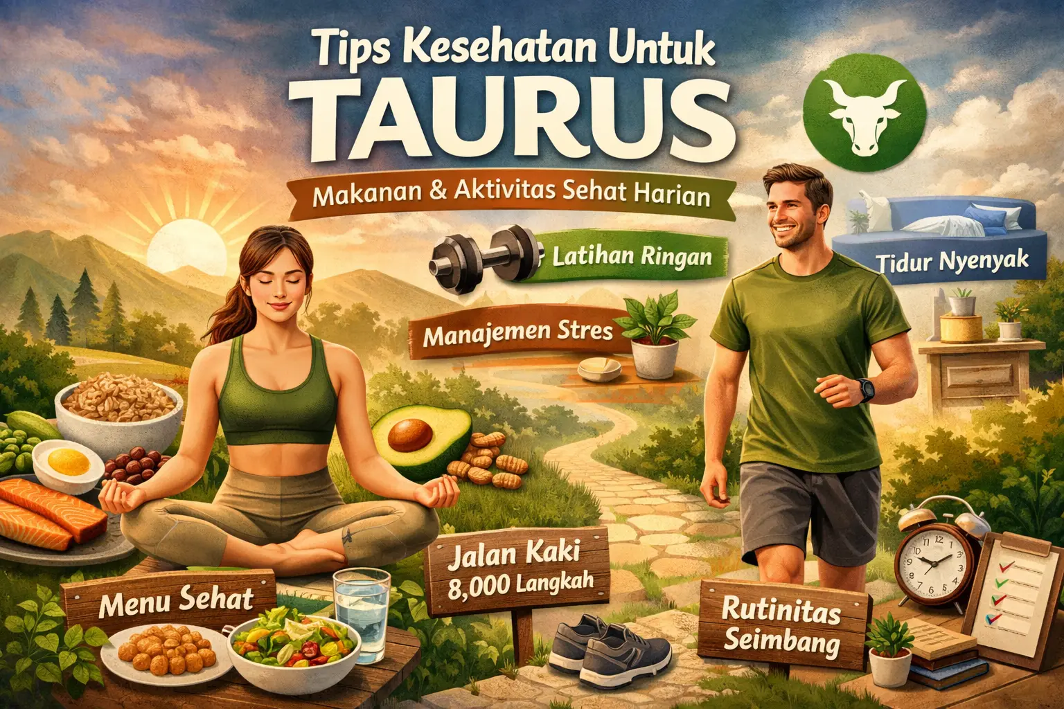 Tips Kesehatan untuk Taurus: Makanan dan Aktivitas yang Dapat Menjaga Kesehatan