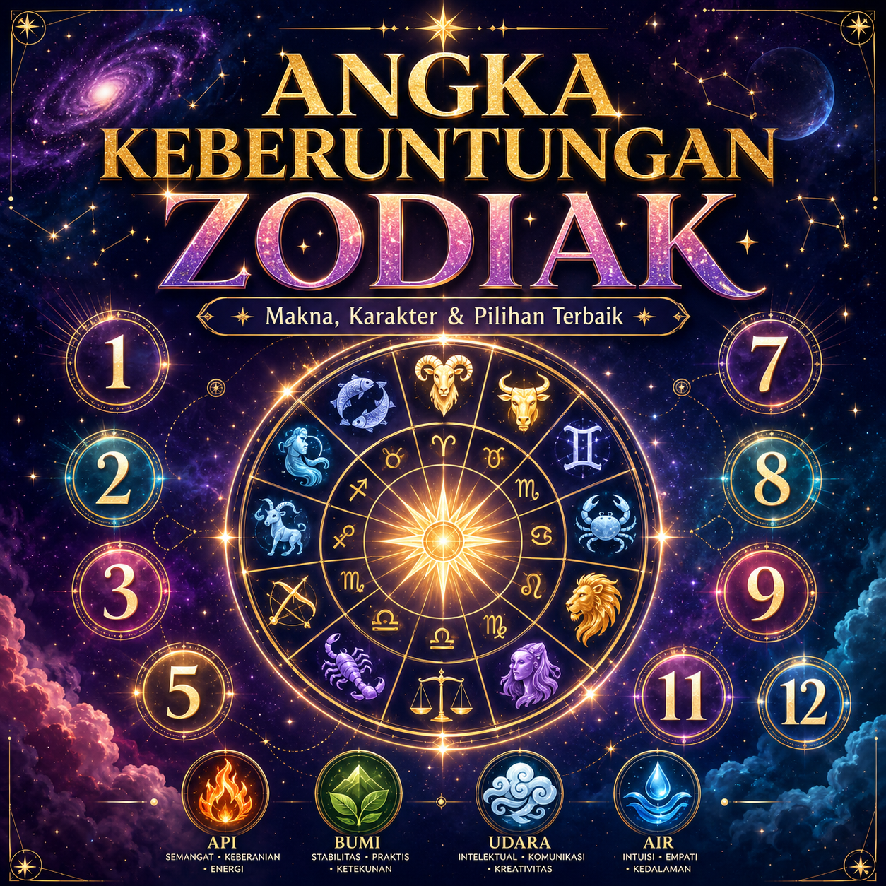 Angka Keberuntungan Zodiak: Makna, Karakter & Pilihan Terbaik