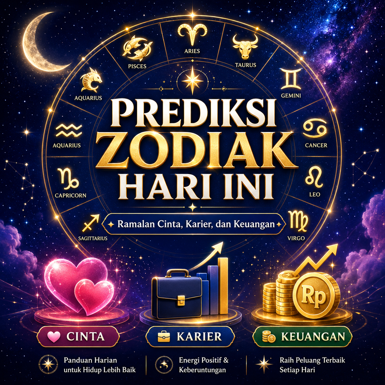 Prediksi Zodiak Hari Ini: Ramalan Cinta, Karier, dan Keuangan