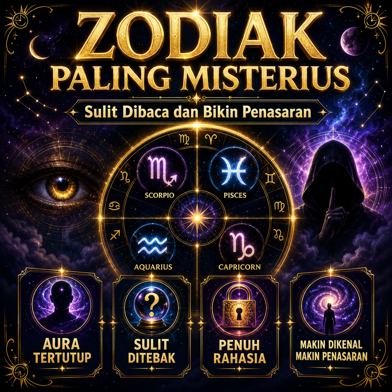 Zodiak Paling Misterius yang Sulit Dibaca dan Bikin Penasaran