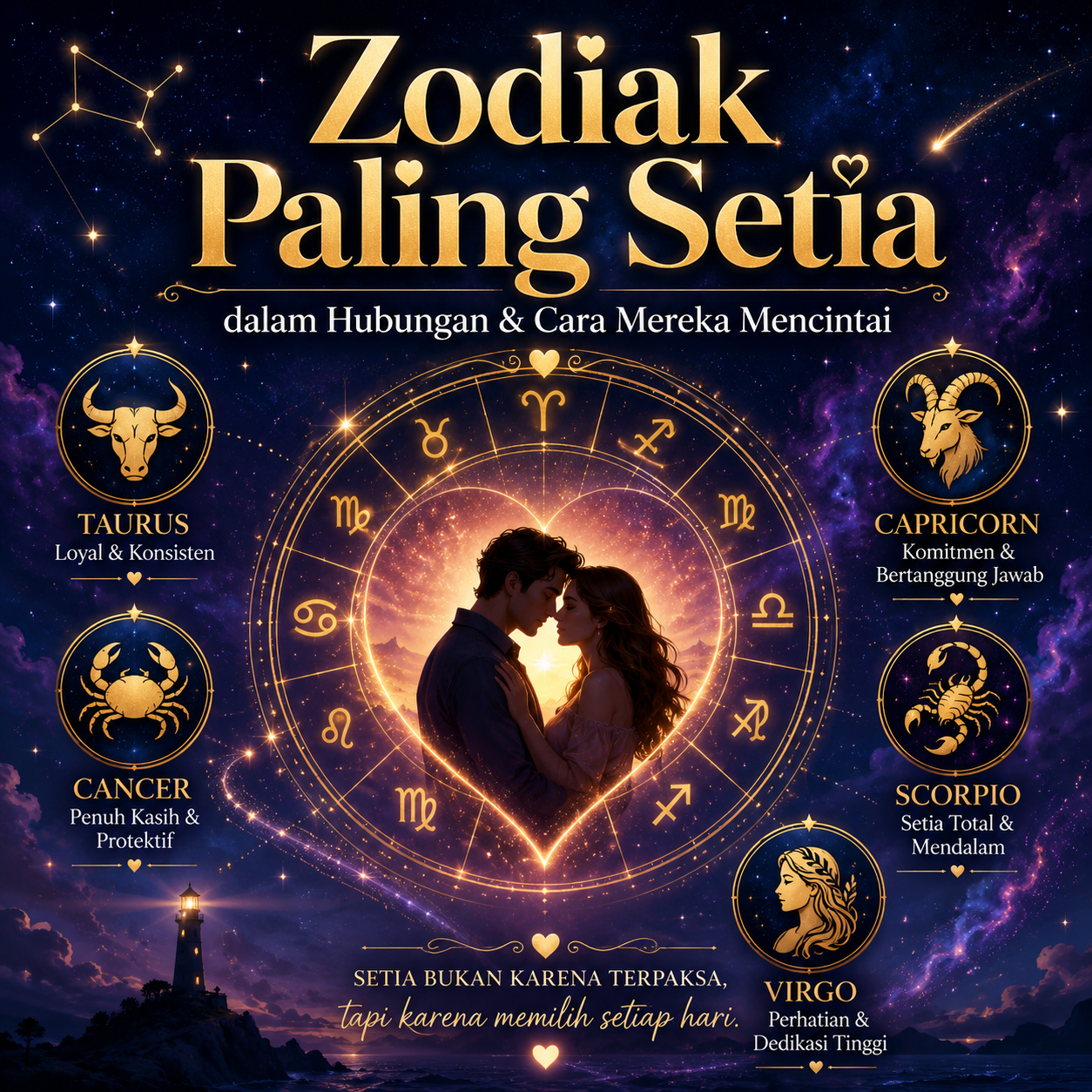 Zodiak Paling Setia dalam Hubungan dan Cara Mereka Mencintai