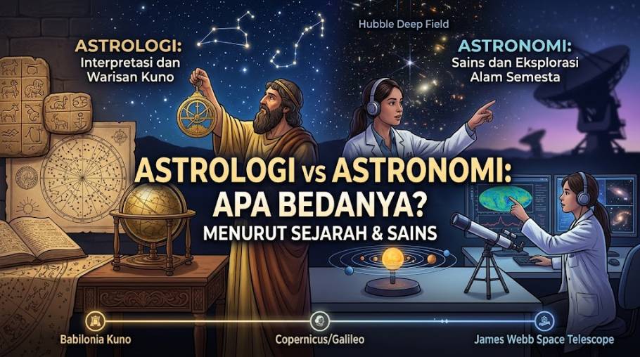 Astrologi vs Astronomi: Apa Bedanya Menurut Sejarah dan Sains?
